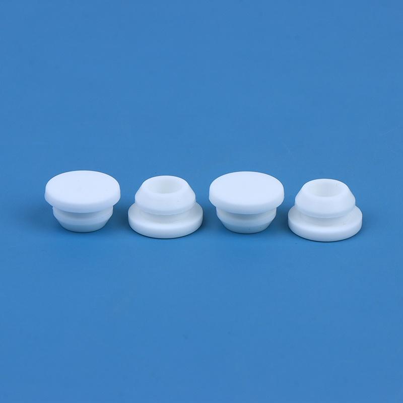 4Pcs Silicone Plug,Rubber Stopper Protective Softness Black 8Mm Buckle Hole Sealing Non-Slip Foot Mat
