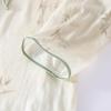 Women's Bamboo Cotton Gauze Seven-Sleeve Pajamas, Spring/Summer Chinese Style Homewear Set