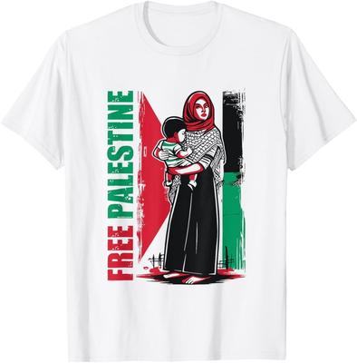 I Love Free Palestine Mother Children Gaza Strip Palestinian Unisex T-Shirt