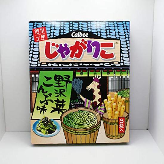 

Shinshu Limited Jagariko Nozawana со вкусом конбу, 3 шт.