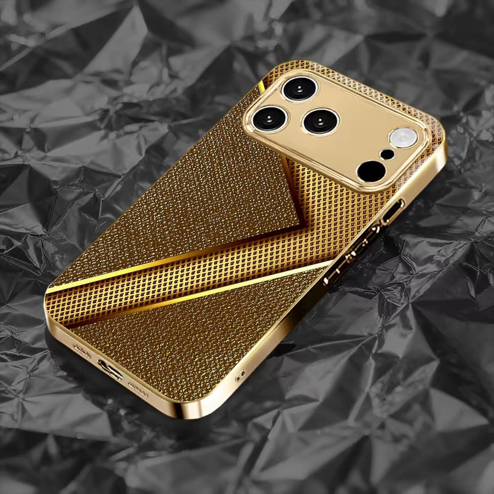 Exquisite Luxurious High-end Phone Case Electroplated Glass PhoneCase for iPhone 17 16 15 14 13 12 11pm Pro Plus Dropresistant