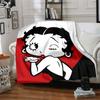 1pc Betty Boop Adventures Flannel Blanket,Ultra Soft Warm Plush Throw for Home Bedroom Bed Sofa Cover Camping Picnic gift Y72429