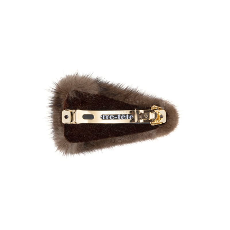 Brown Hat Iconic Mink Pin - Brown