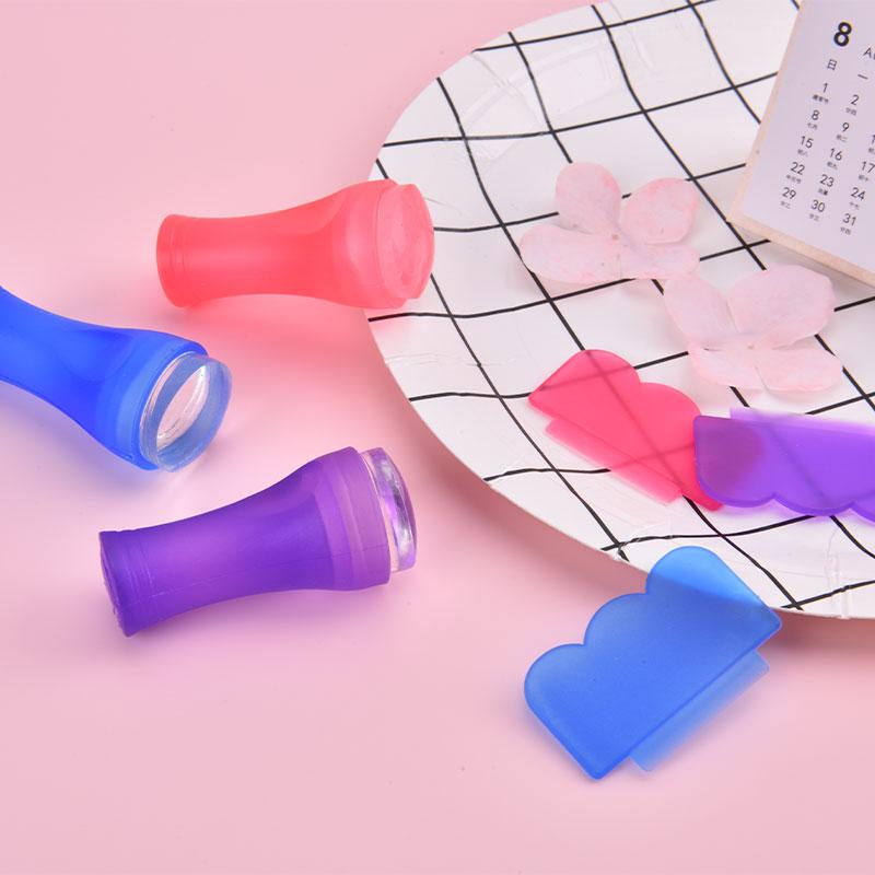 Easy-French Nail Stamper Monocle Jelly Print Silicone Transfer Print Scraper