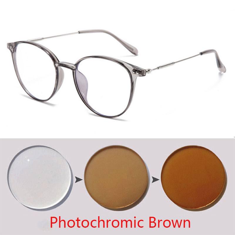 Round Rivet Frame Prescription Spectacles Myopia -0.5 To -6.0  Super Light Hyperopia +0.5 To +6.0