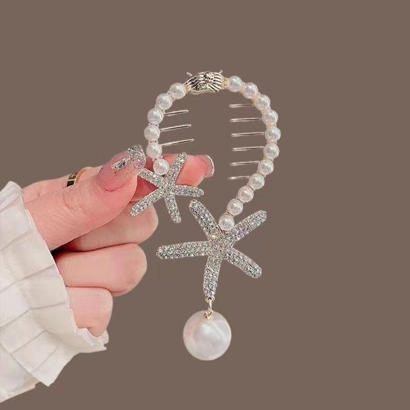 Women's Tassel Rhinestone Hair Clip Exquisite Glitter Maruko Headband Hair Clip  Valentine's Day Gift For Girlfriend Wife