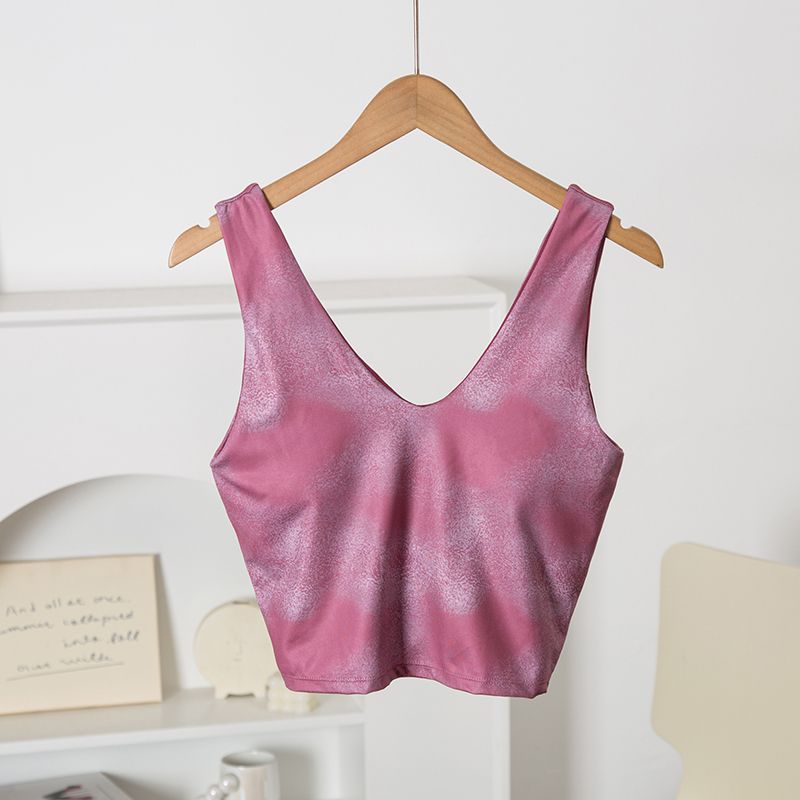 

Официальный сайт только что опубликован! Встроенный съемный нагрудный вкладыш/Красивая одинарная спинка для красоты Спортивное нижнее белье Йога Фитнес Бюстгальтер Внешняя торговля Purple Red L