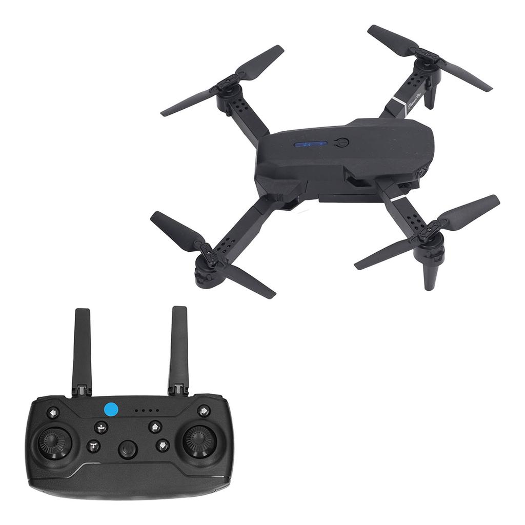 E88 4 Axle Aerial Quadcopter HD Double Camera High Resolution Flipping Folding RC Drone Black