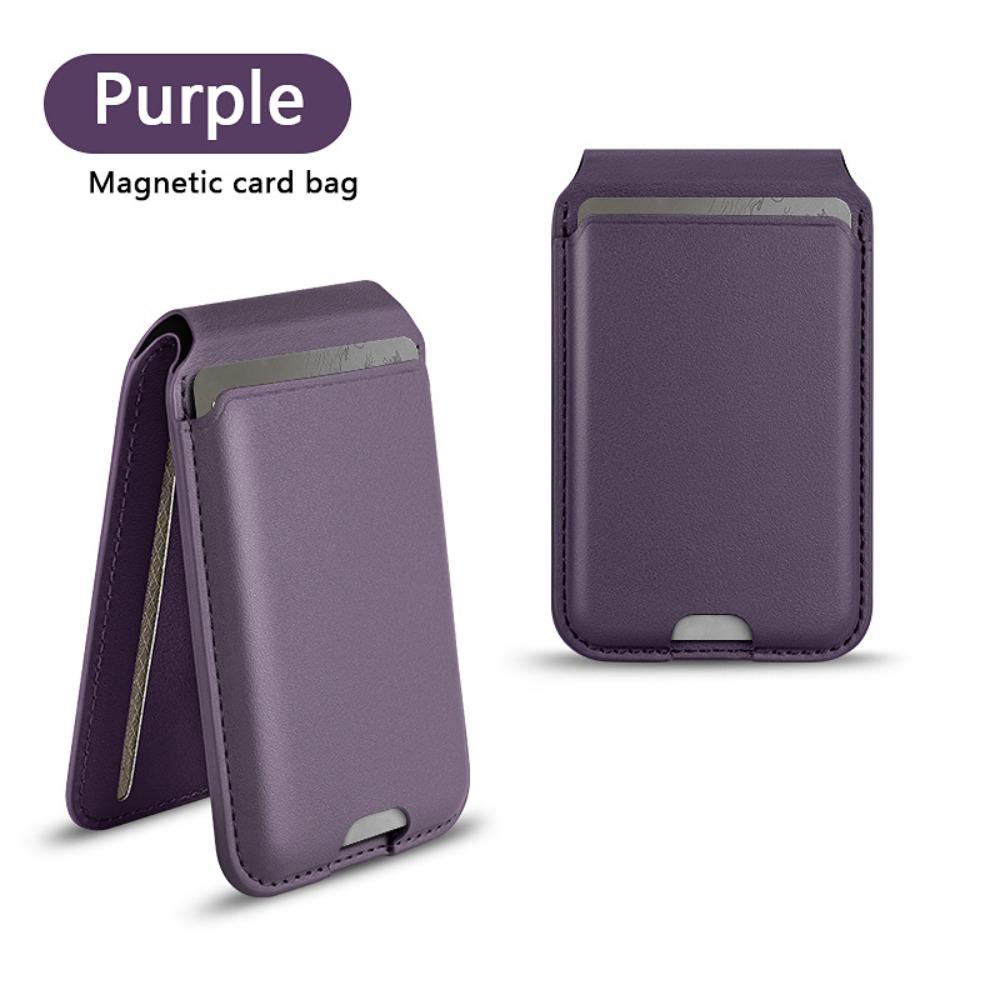 Foldable Wallet for Magsafe Safety Anti-theft Phone Card Holder Strong Adsorption PU Leather for iPhone 16/15/14/13/12 Series