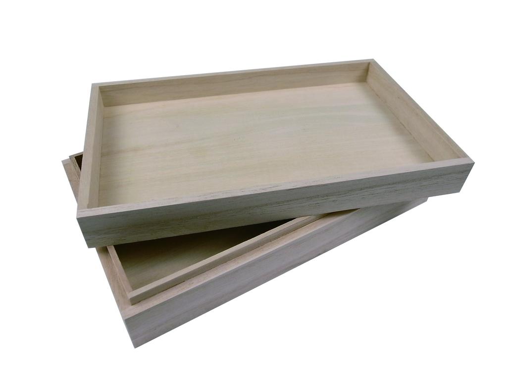 Dřevo paulovnie dárek malá velikost pro uložení japonské krabičky, (ideální položky)