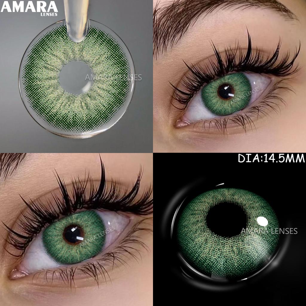 EYESHARE Natural Green Contacts Lenses for Eyes Brown Colored Lenses Gray Pupils Blue Lenses Yearly Colorful Makeup Eye Contact