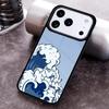 Japanese Wave Art Phone Case for iPhone 17 16 15 Pro Max Air 14 13 12 11 Plus Shockproof Cover