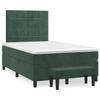 3137836 vidaXL Divan Bed and Mattress Dark Green 120x200cm Velvet
