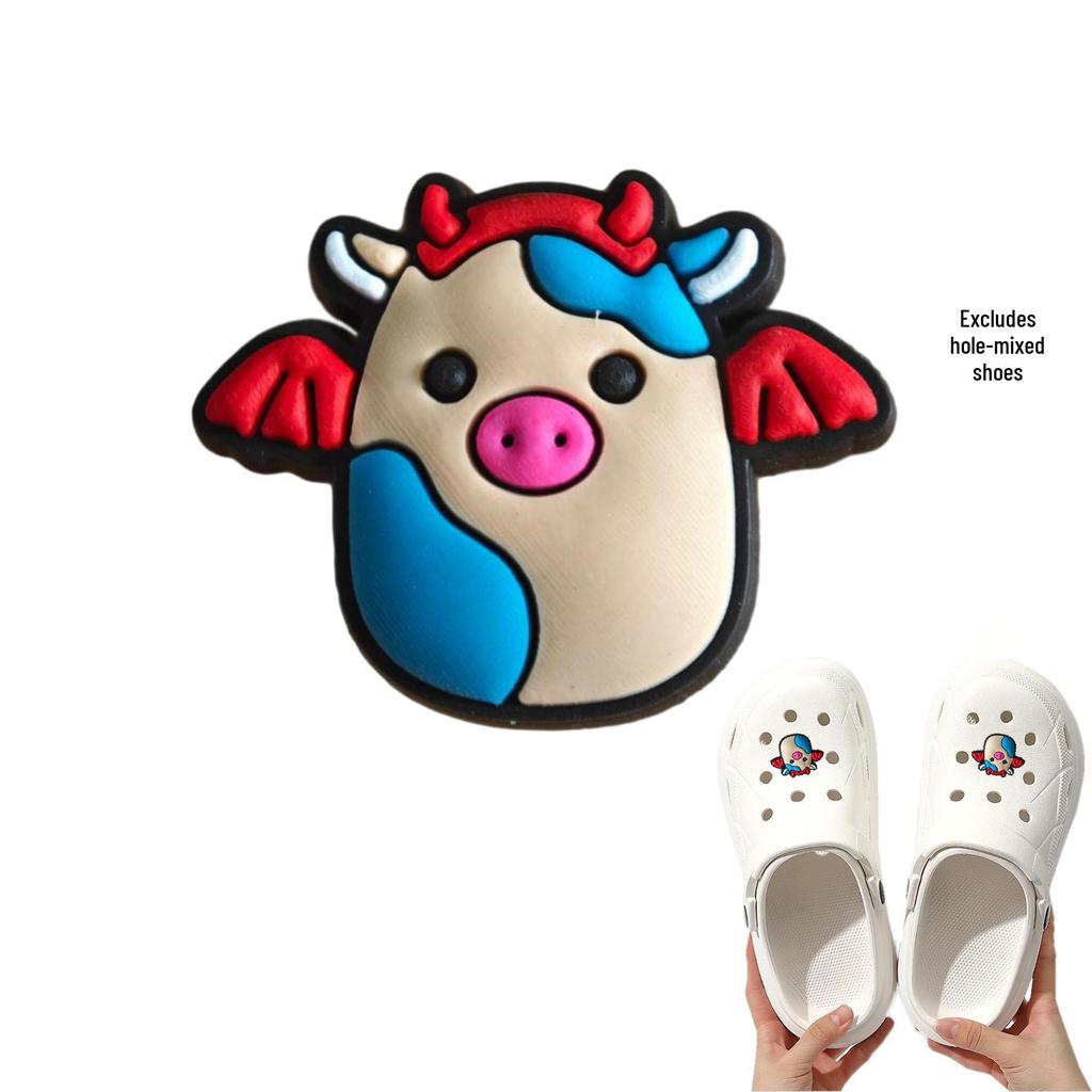 Cute Pig Shoe Buckle (2) - 50 DIY Shoe Accessories Decoration for Festival Party 