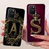 Clear For Samsung Galaxy S10 Lite Case Luxury Crown Fashion A-Z Letter 2D Painted Casing For Samsung S10 Lite G770F G770U1 Cover