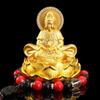 Alloy Lotus Guanyin Car Perfume Ornament - Thousand-hand Guanyin Interior Accessory
