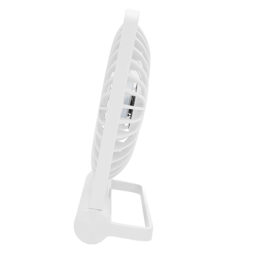 Portable Desk Fan USB Rechargeable Quiet Small Battery Operated Powered 3 Speeds Adjustable for