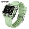 SANDA Fashion Trend Electronic Watches for Man Waterproof Sports Clock Outdoor Casual LED Luminous Digital Chronograph Watches