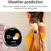 Smart Talk Watch Damen AMOLED Display NFC Steuerung Mass Dail Bluetooth Anruf Smartwatch Herzfrequenz Blutdruck Frauengesundheit