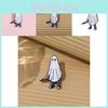 Unique Cartoon Halloween Brooch Featuring A Spooky White Ghost With Dagger Design
