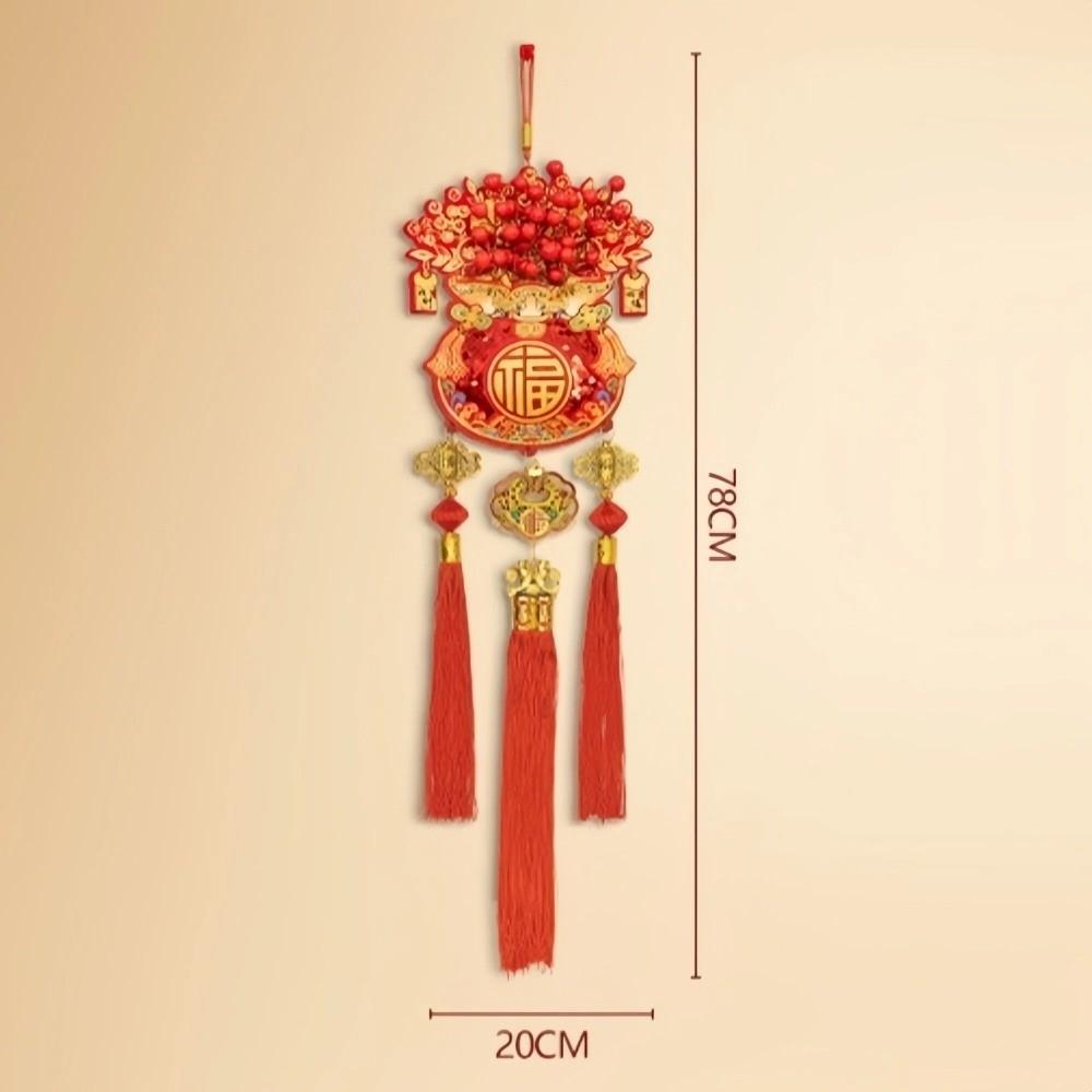 New With Tassel Chinese New Year Decoration Chinese Style Lucky Charm Wall Hanging Ornament Spring Festival Ornament Home