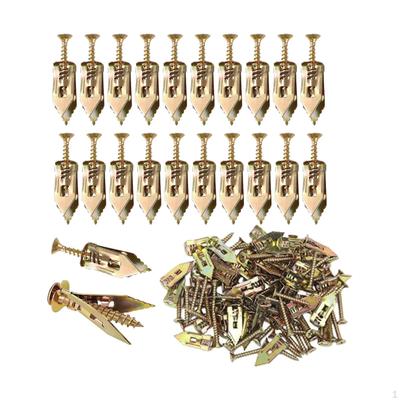 Self Drywall Anchors Screws Kit Easy Application No Drill Needed