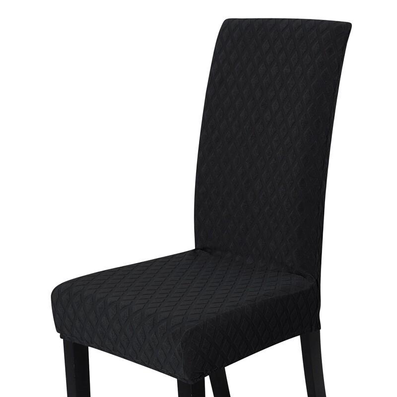 Solid Jacquard ChairCover Stretch DiningRoom Office Banquet Housse Chair Cover
