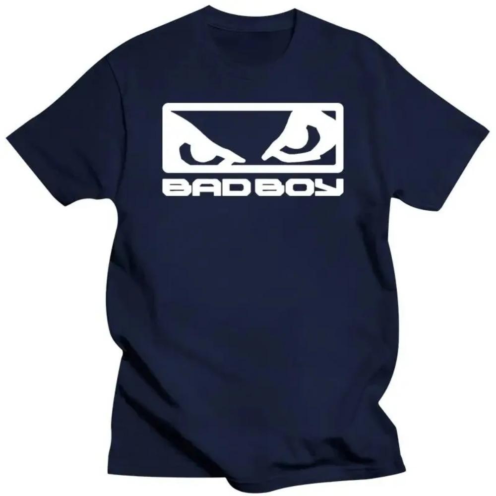 2024  Mens Clothing BadBoy Logo Black T-Shirt 100%  S-3XL T Shirt Summer Famous Clothing Adults Casual Tee Shirt