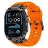 Luxusní gumový řemínek pro Apple Watch Band Ultra 3 49mm Kovový konektor Náramek pro iWatch ULTRA 2 1 49MM Silikonový pánský řemínek