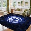 Portsmouth FC Design Crystal Velvet Rug Soft Decorative Mat for Bedroom Entrance