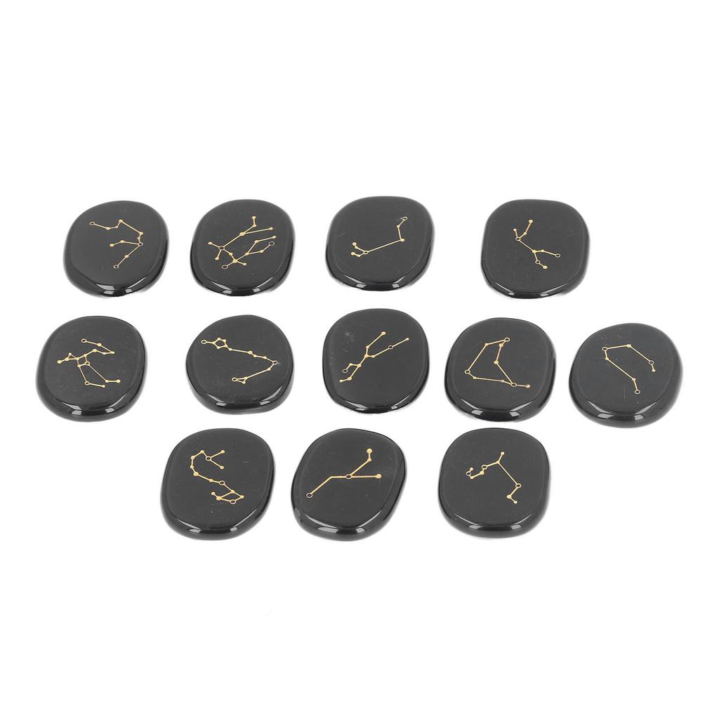 12Pcs Crystal Healing Stones Exquisite Lustre Polished Reiki Balancing Healing Crystals for