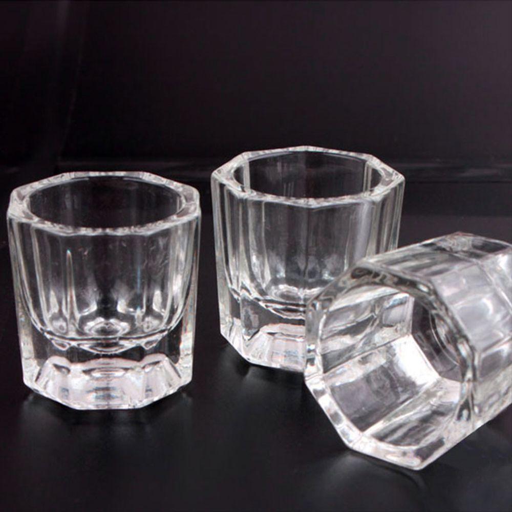 Liquid Container Glassware Powder Nail Art Tool Manicure Tools Glass Cup Octagon Cup Crystal cup