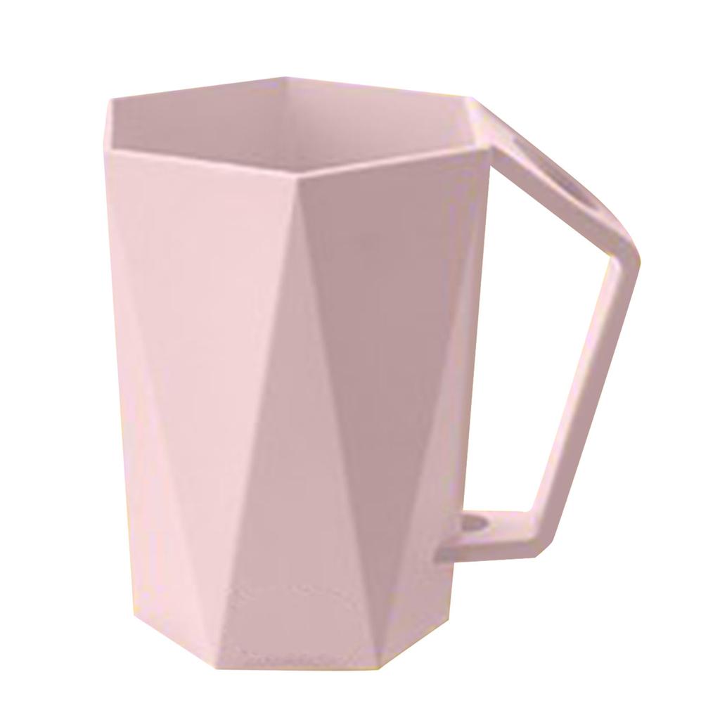 Geometrischer Zahnbürstenhalter   Wiederverwendbarer Sechseckiger Mundspülbecher mit Loch für das Badezimmer