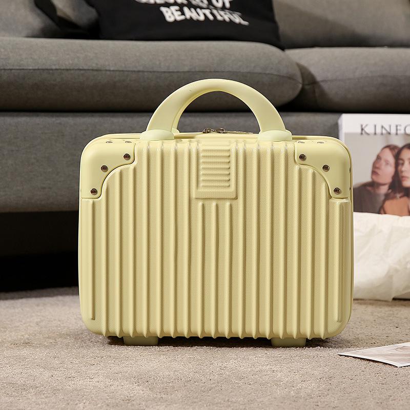 14-Inch Retro Makeup Case: Cute, Portable Travel Storage for Women and Students