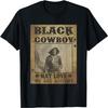 Black Cowboy Western Rodeo Melanin Black History Texas Men T-Shirt(5)