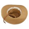 Wide Brim Western Cowboy Hat Breathable Straw Cap Fashion Beach Cap  Summer Travel