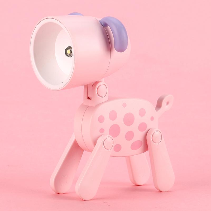 Creative Mini Led Desk Lamp Cartoon Folding Table Lamp Kids Room Bedroom Reading Book Light DIY Desktop Ornament Holiday Gifts