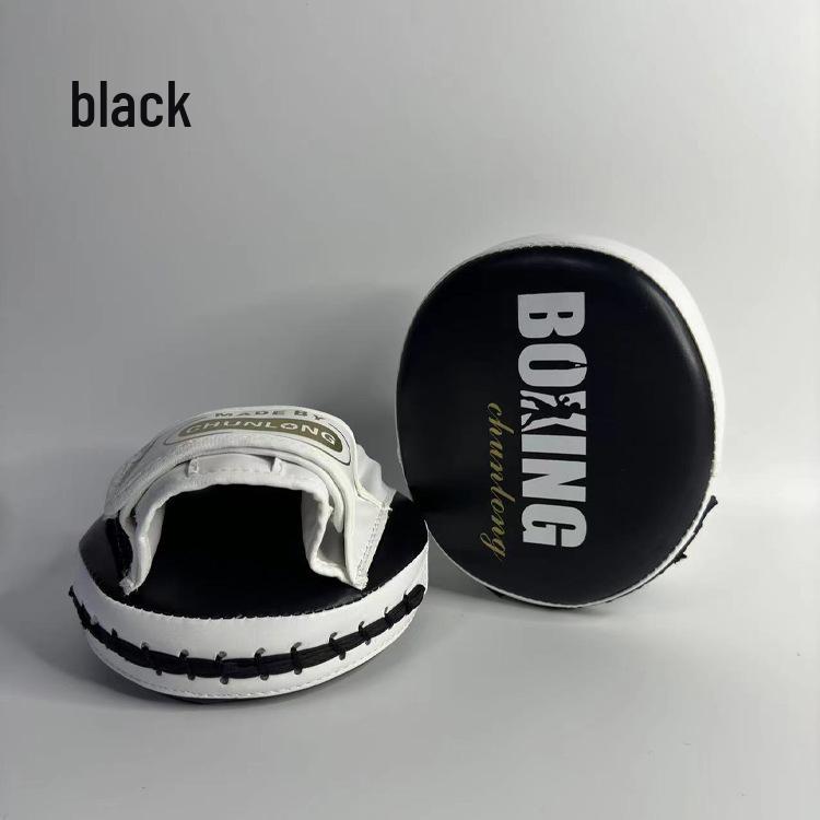 

Thai Boxing Target Pad: Sanda, Taekwondo, Curved Training Equipment Single Piece чёрный/белый