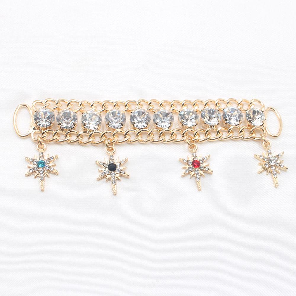New 1 Piece 105mm Alloy Rhinestone Hanging Accessory Sexy Bikini Connector/luggage Shiny Clothing Wedding Decoration Accessory