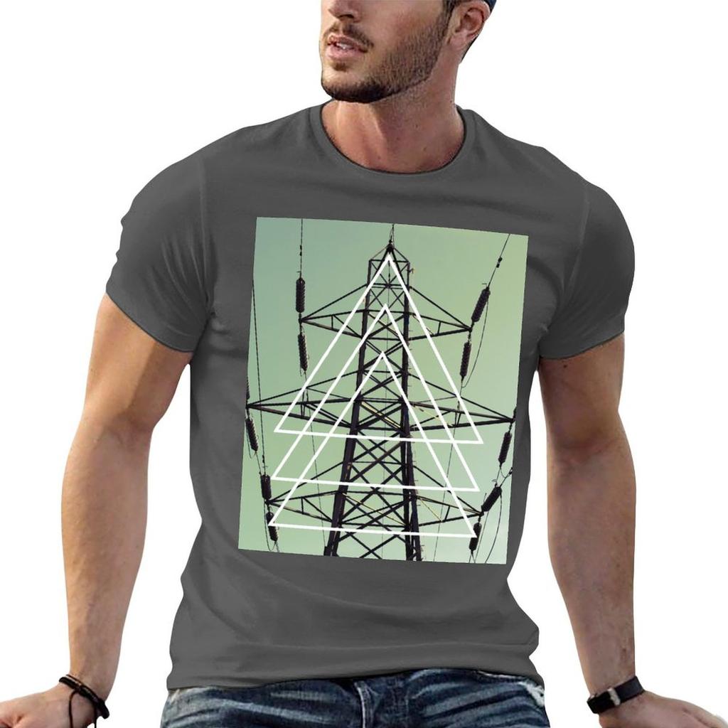 Abstract Pylon Fun Tshirt Work Duty Casual Tshirt