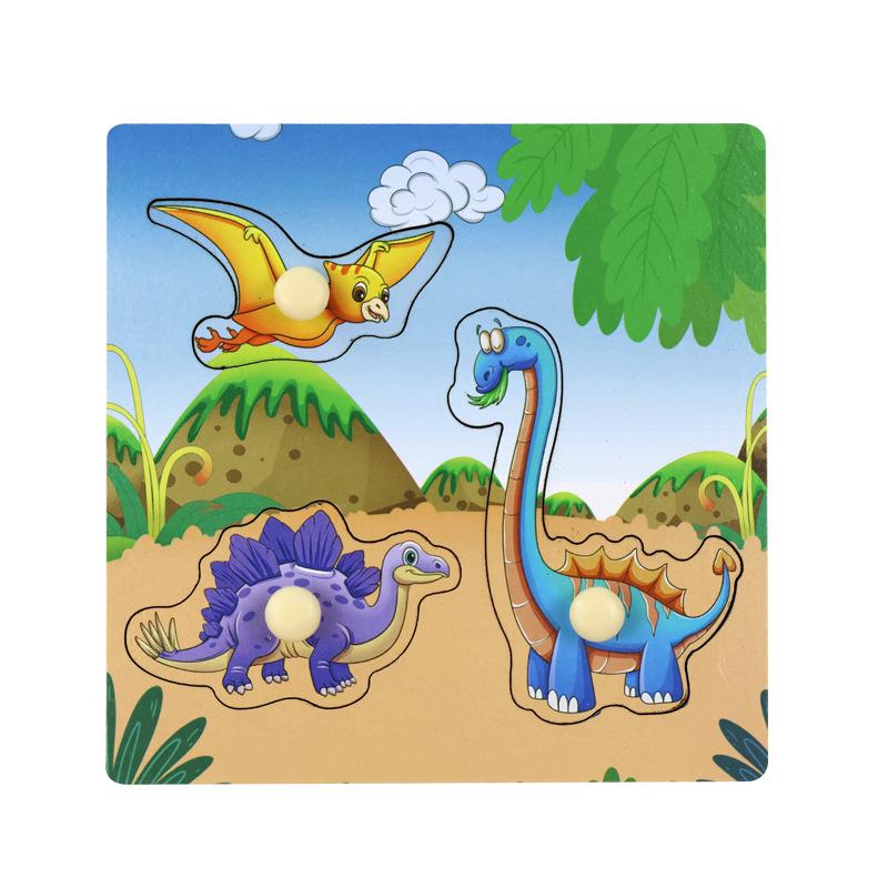 Baby Children Three-dimensional Puzzle Wooden Early Education Intellectual Puzzle Educational Toy Wooden Nails