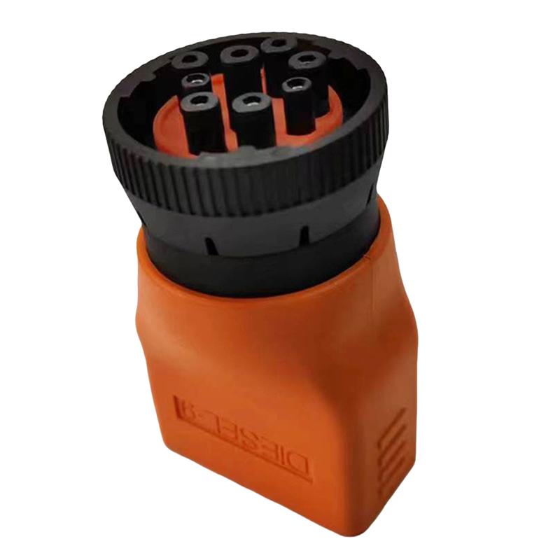 For Cumm Compatible OBD2 To 9PIN Cable Adapter Diesel Truck Diagnostic Terminal Connector Computer Tester