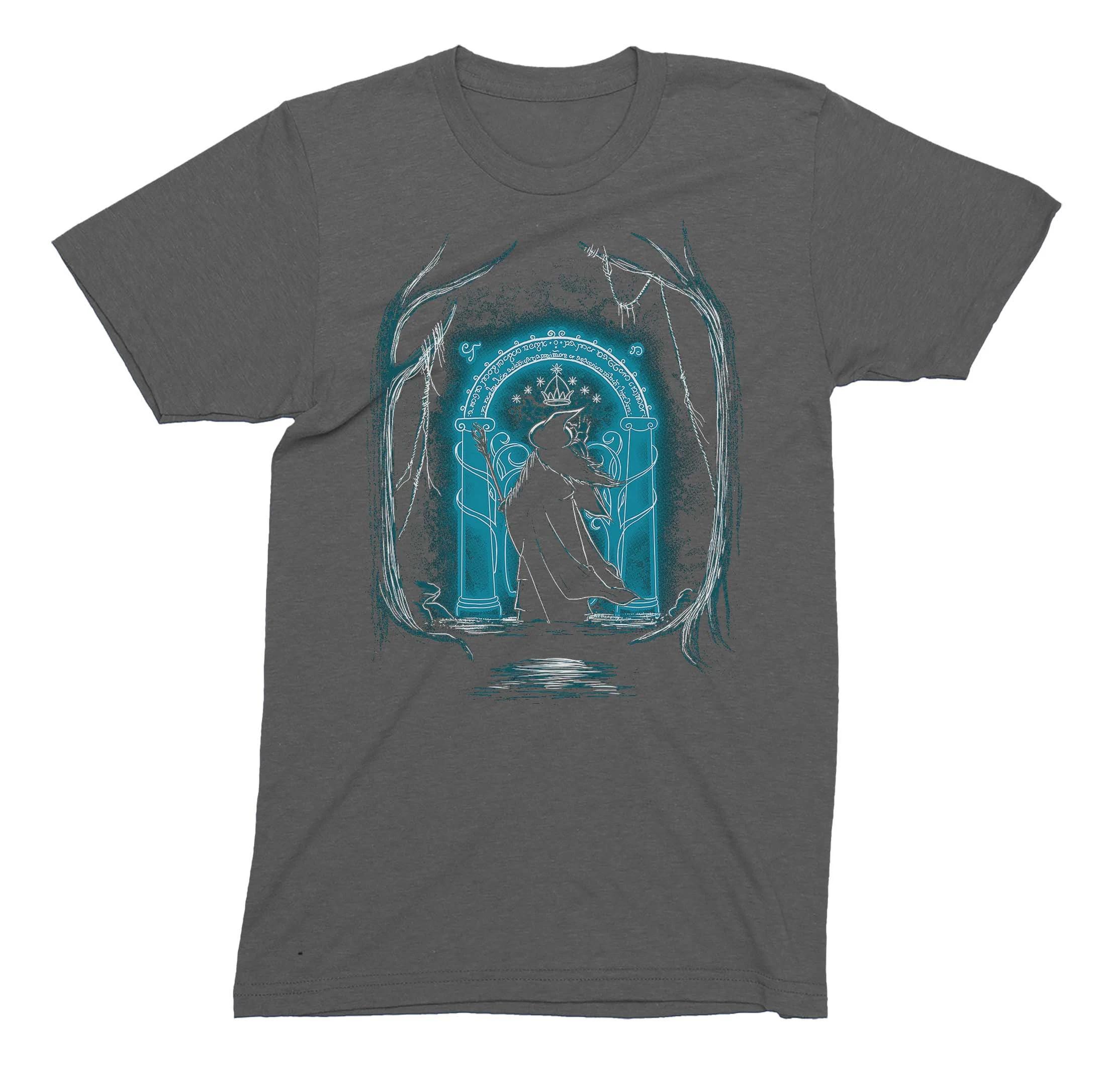 Speak Friend And Enter Unisex T-Shirt Adults & Kids Fantasy Themed Men s Shirt Soft Feel T-Shirts Short-sleeved Men s T-shirt L