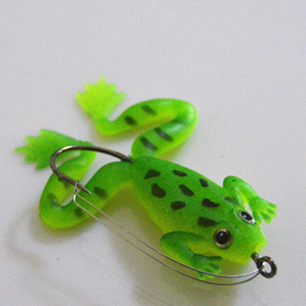 6pc Topwater Frog Crankbait Soft Bait Rubber Skirts 7cm//13g Fishing Lures Tackle
