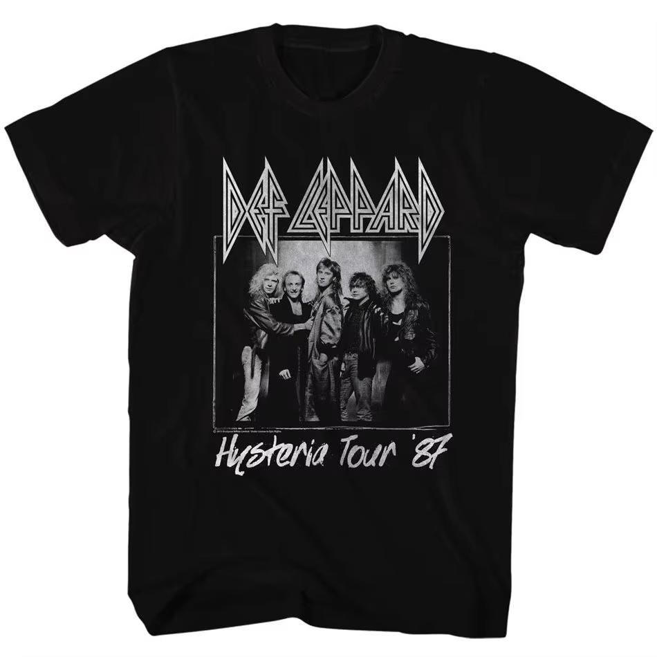 2026 Hard Rock Band Def Leppard Grafica Stampa Poster Classico Magliette Uomo Donna Moda Accessori Magliette Casual Top Oversize