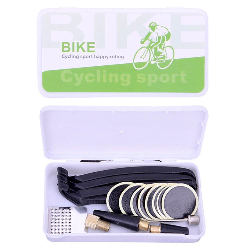 Buy Bike Bicycle Flat Tire Repair Kit Tool Set Kit Patch Rubber Portable Bike Bicycle Flat Tire