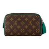Louis Vuitton Dopp Kit Classic Logo Print Double Zipper Toiletry Bag Mini Unisex toiletry bag Brown M14911
