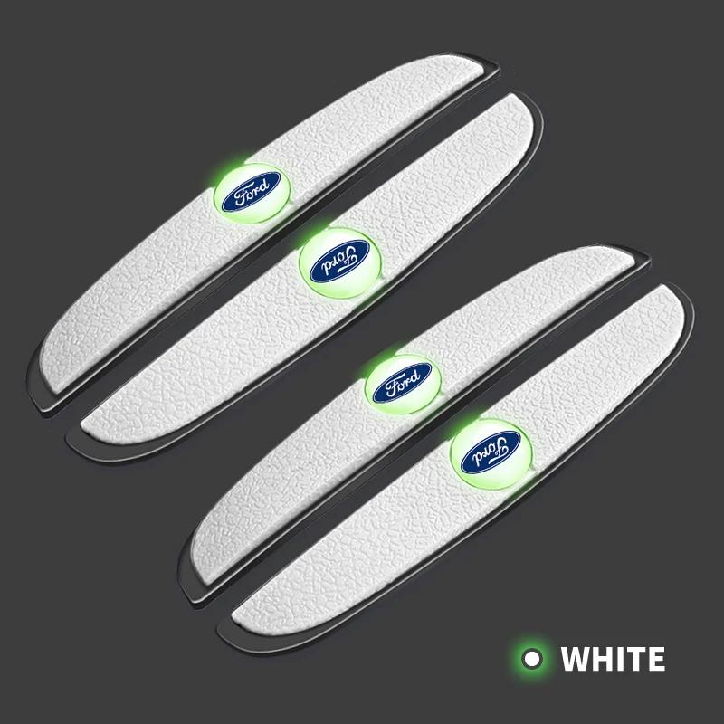 Hot Car Door Rearview Protection Sticker Wear Anti Scratch Luminous Protector Strip For Ford Ranger Focus Kuga Mustang Mondeo Fu