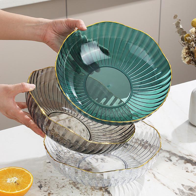 High-Grade Fruit Plate, Household Living Room Fruit Plate, Light Luxury Fruit Basin, High-Grade Snack Plate, Candy Display Plate