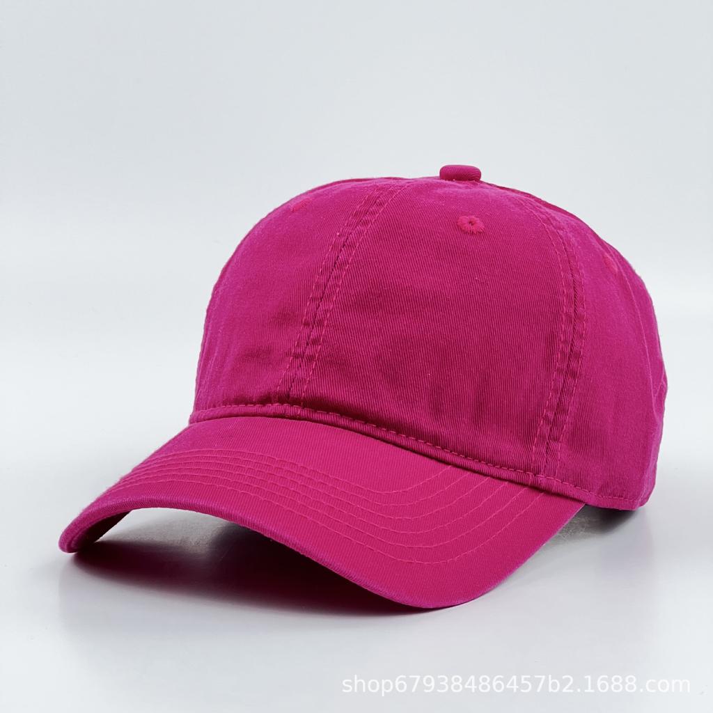 Light plate pure cotton cap men's and women's four-season sunscreen sunshade casual versatile washed baseball cap Europe and America